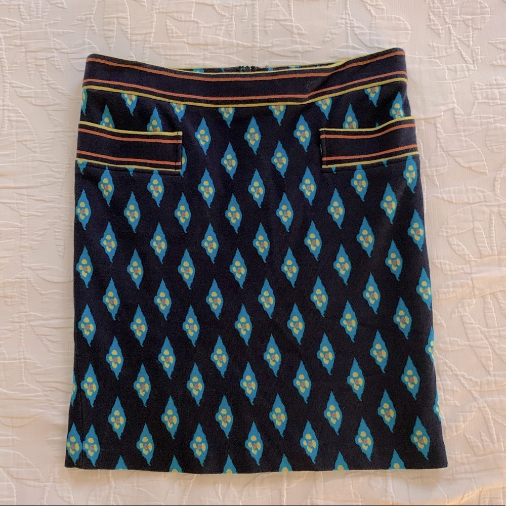 Plenty by Tracy Reese Blue patterned skirt